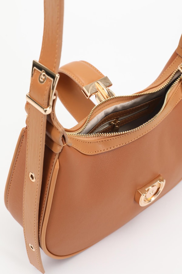 LevidorLevidor Camel Kemer Askılı Omuz Çantası
