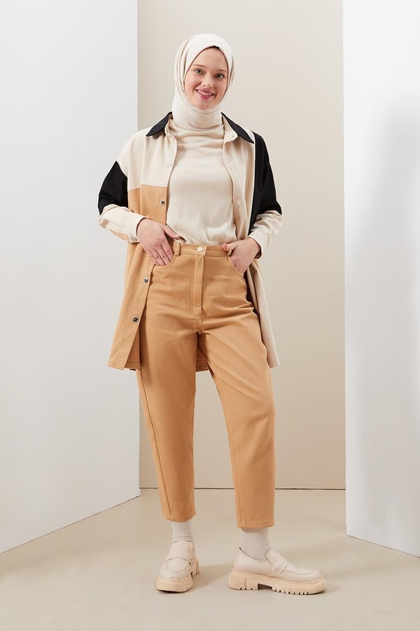 LevidorLevidor Camel Kot Pantolon