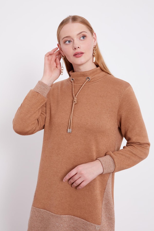 LevidorLevidor Camel Simli Kaşmiş Kumaş İkili Takım