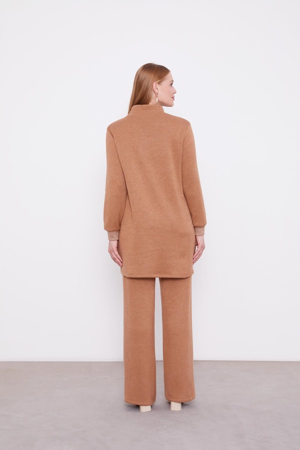 LevidorLevidor Camel Simli Kaşmiş Kumaş İkili Takım