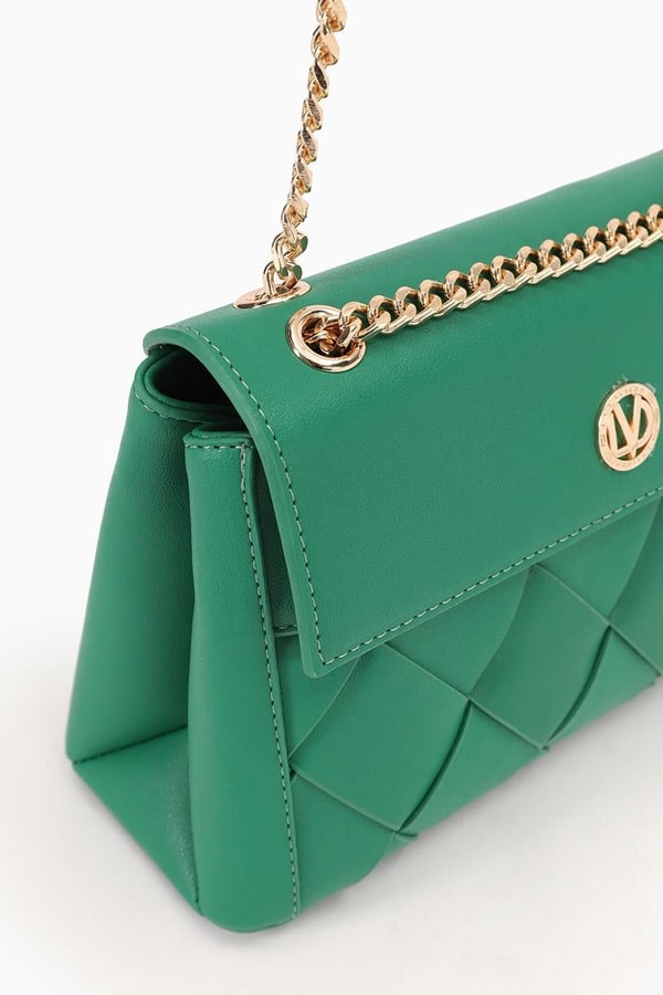 LevidorLevidor Çimen Yeşili Baklava Desen Omuz Çantası