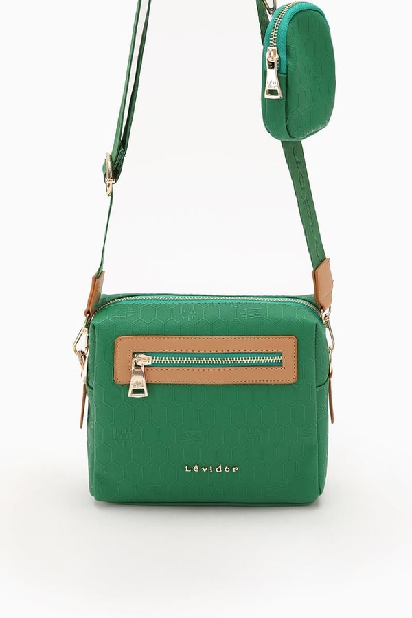 LevidorLevidor Çimen Yeşili Bozuk Para Detaylı Omuz Çantası