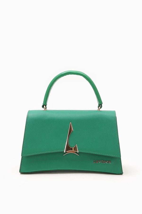 LevidorLevidor Çimen Yeşili Çaıkarılabilir Askılı  El Çantası