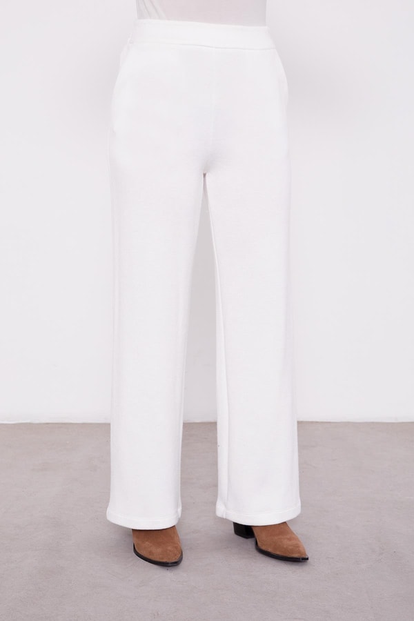 LevidorLevidor Ekru Kolları Taş İşlemeli Kaşmir İkili Takım