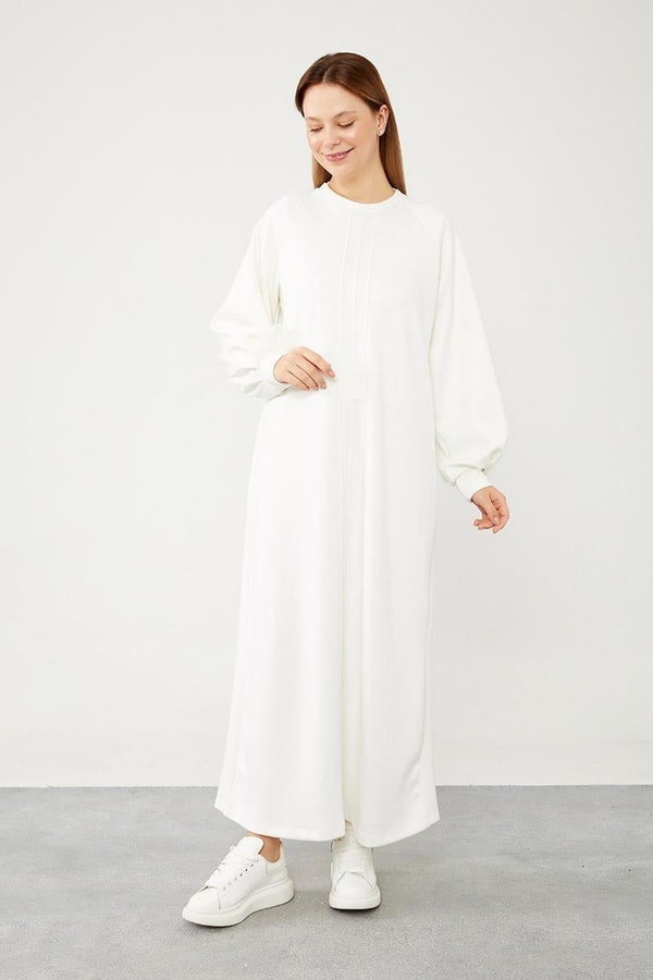 LevidorLevidor Ekru Nevür Detaylı Spor Elbise