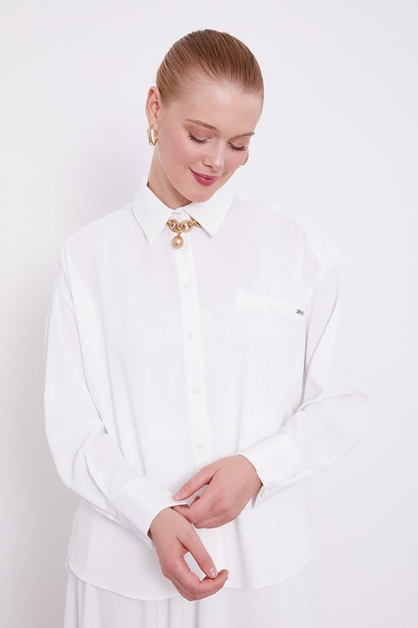 LevidorLevidor Ekru Şifon Pilise Detaylı Etekli Takım