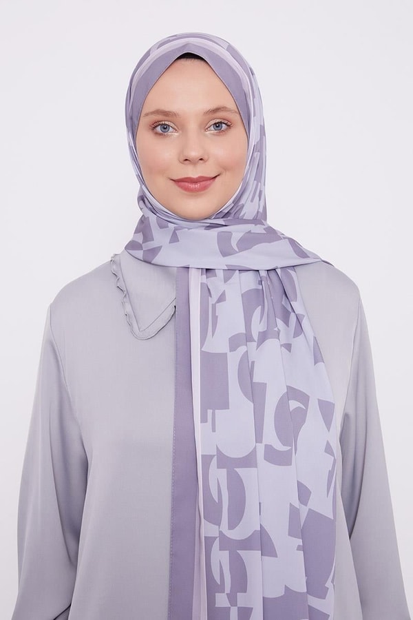 LevidorLevidor Füme Soyut Desen Club Şal