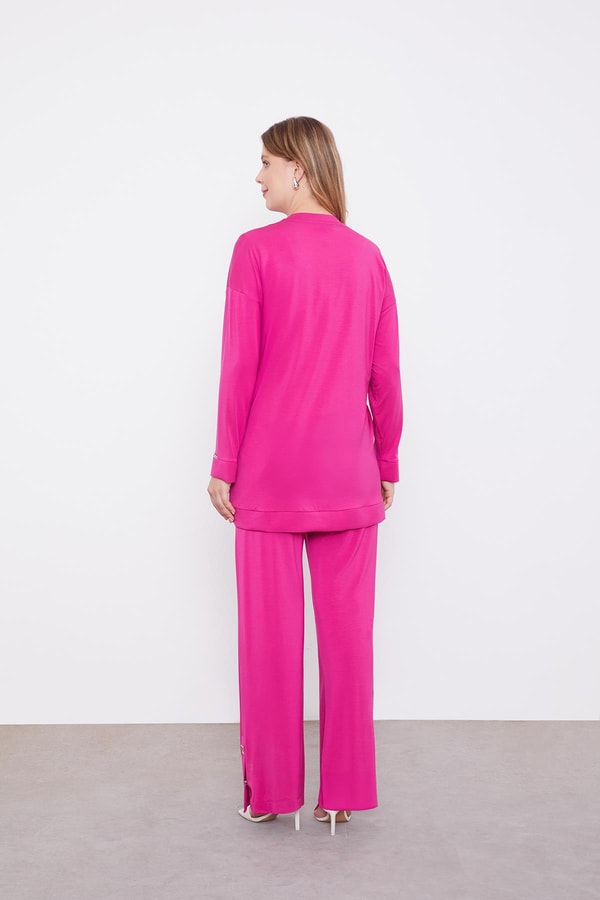 LevidorLevidor Fuşya Asimetrik Kesim İkili Takım