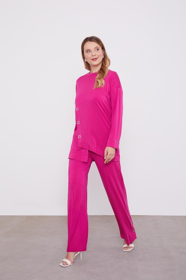 LevidorLevidor Fuşya Asimetrik Kesim İkili Takım