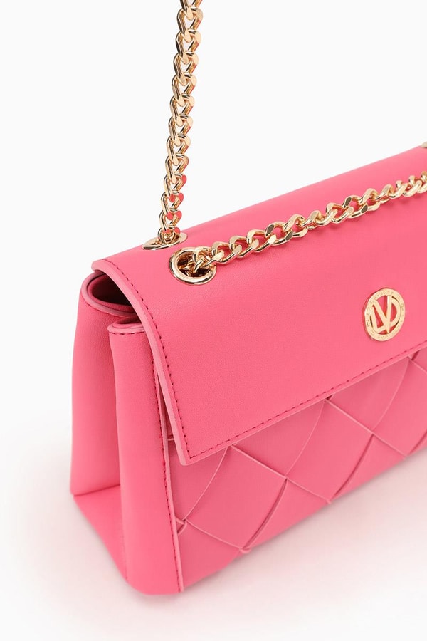 LevidorLevidor Fuşya Baklava Desen Omuz Çantası