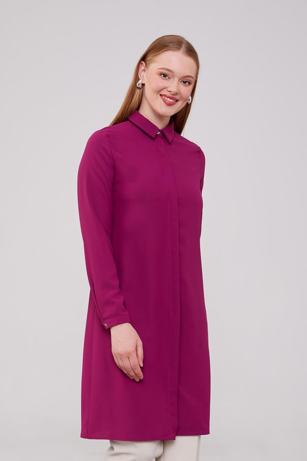 LevidorLevidor Fuşya Şifon Tunik