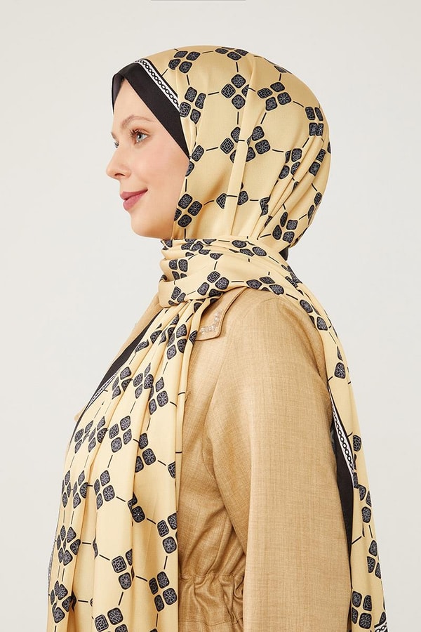 LevidorLevidor Gold Geometrik Desen Angel Şal