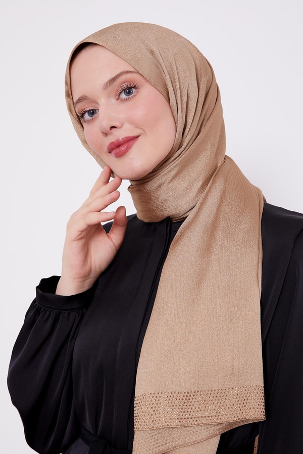 LevidorLevidor Gold Kalın Şerit Diamond Şal