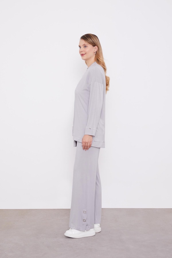 LevidorLevidor Gri Asimetrik Kesim İkili Takım