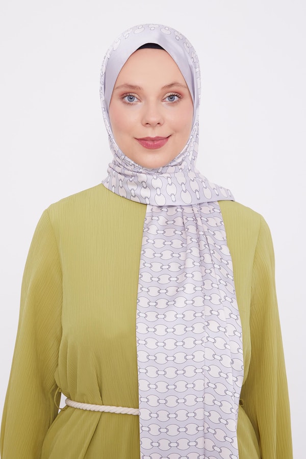 LevidorLevidor Gri Elips Desen Angel Şal