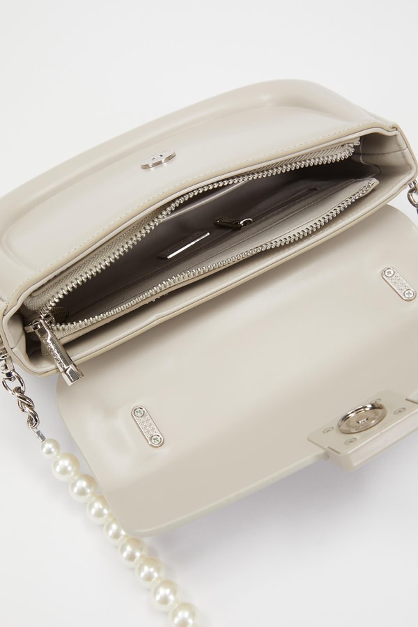 LevidorLevidor Gri İnci Askılı Omuz Çantası