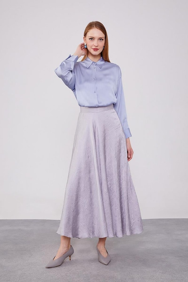 LevidorLevidor Gri Kraş Saten