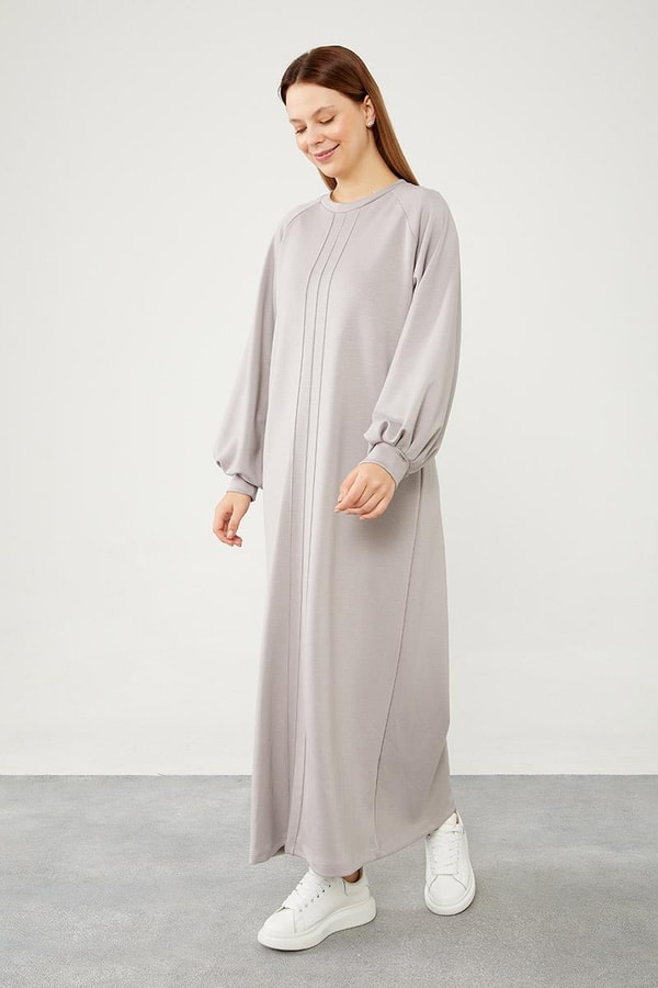 LevidorLevidor Gri Nevür Detaylı Spor Elbise