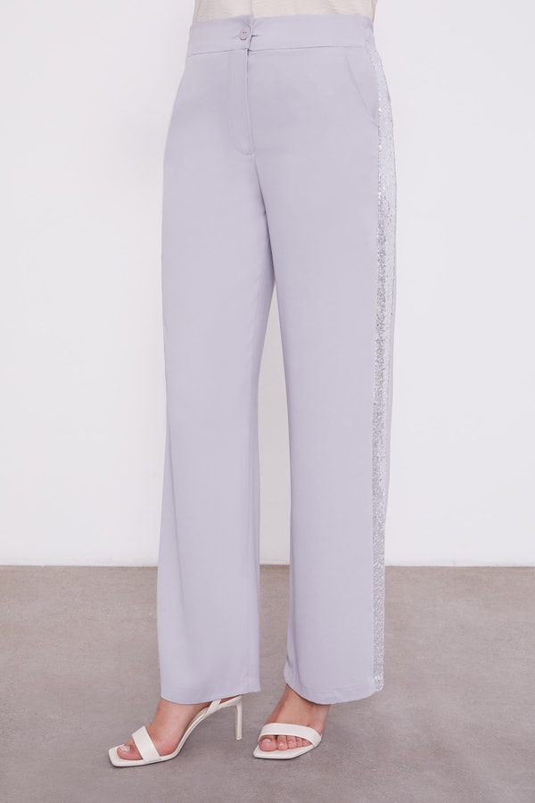 LevidorLevidor Gri Payet Detaylı İkili Takım