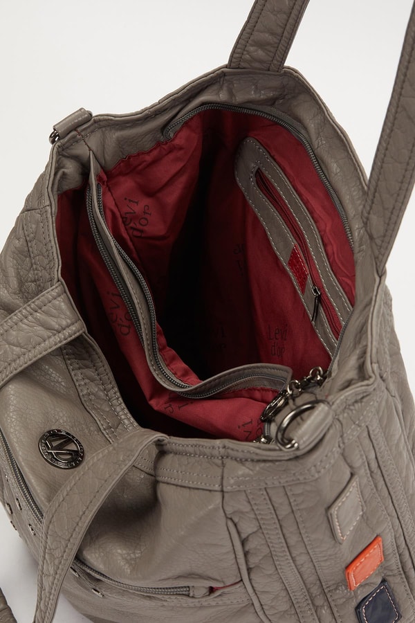 LevidorLevidor Gri Renk Detaylı Omuz Çantası