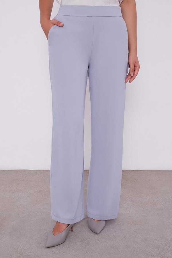 LevidorLevidor Gri Şifon Detaylı Tunik Takım