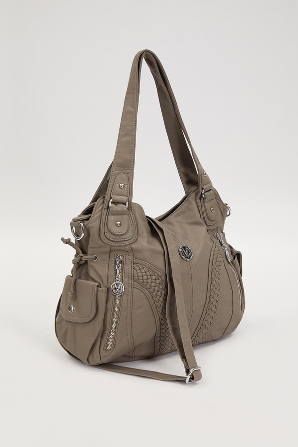 LevidorLevidor Gri Sırma Desen Omuz Çantası