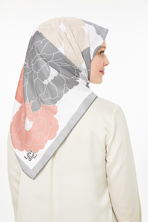 LevidorLevidor Gri Trend Twill Eşarp