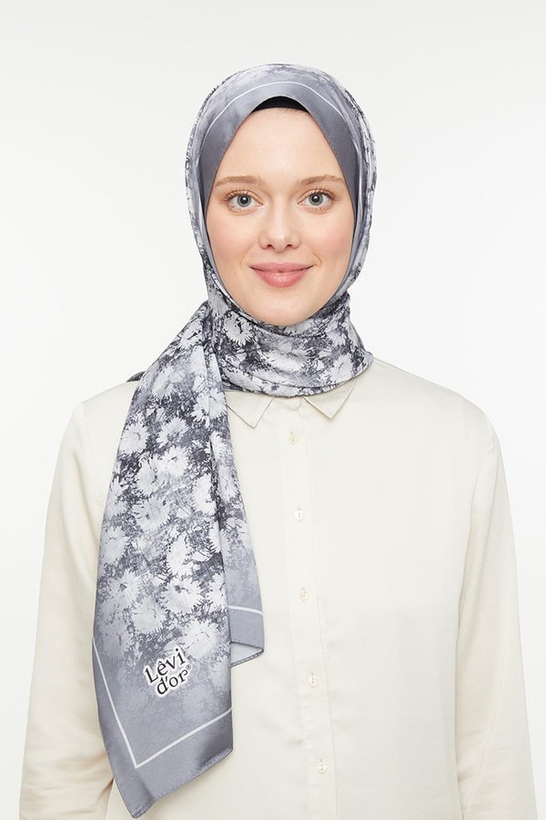 LevidorLevidor Gri Twill Şal