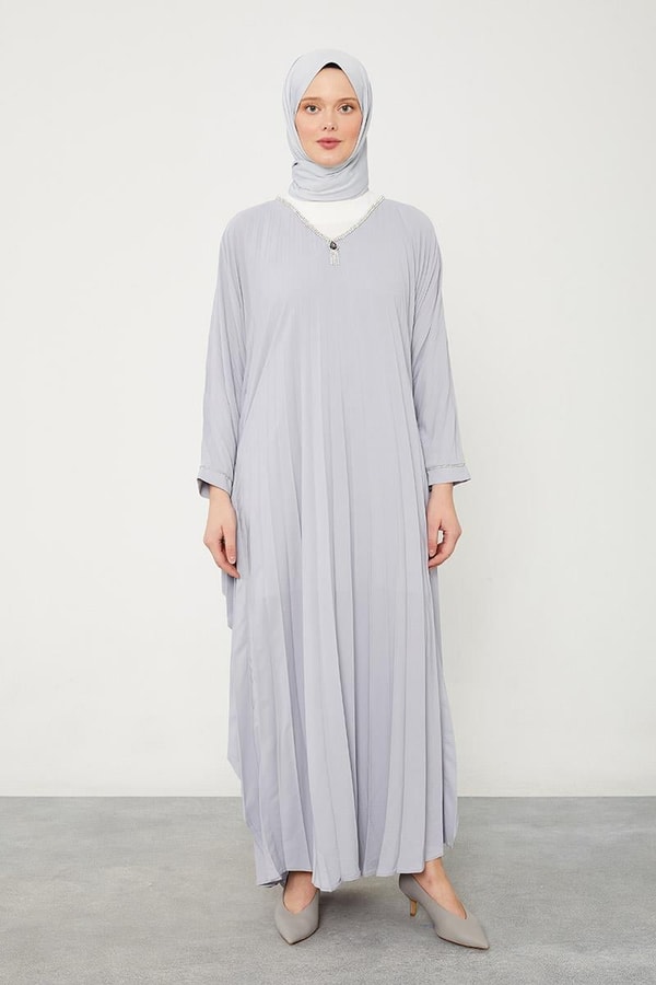 LevidorLevidor Gri Yarasa Kol Elbise