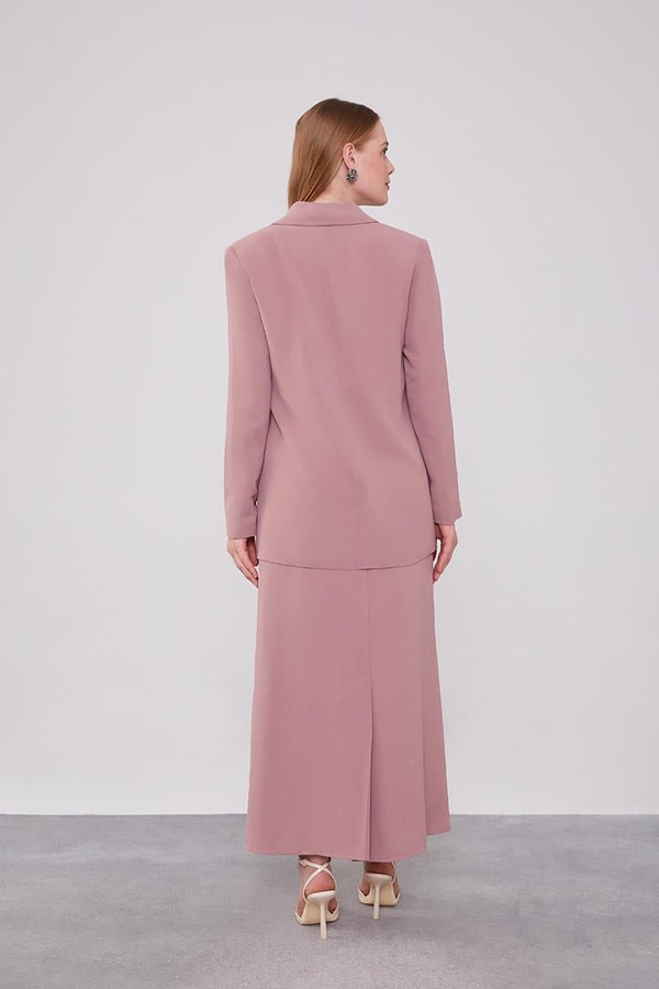 LevidorLevidor Gül Taş Detaylı Ceket Takım