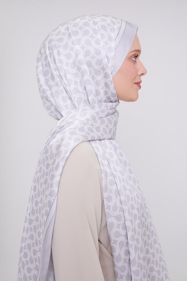 LevidorLevidor Gümüş Mavi S Desen Angel Şal