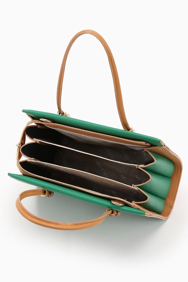 LevidorLevidor Haki Çok Bölmeli El Çantası