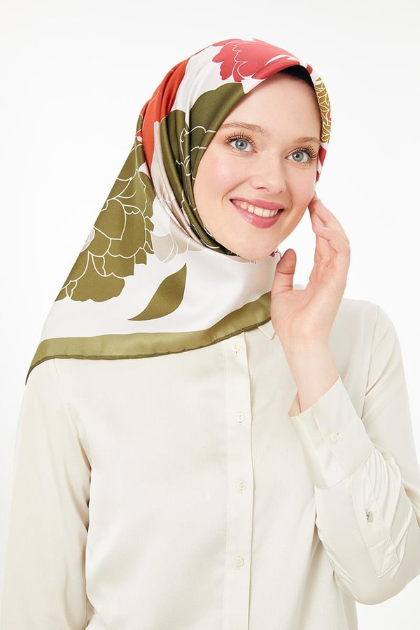 LevidorLevidor Haki Trend Twill Eşarp