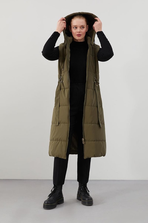 LevidorLevidor Haki Yandan Kemerli  Spor Yelek