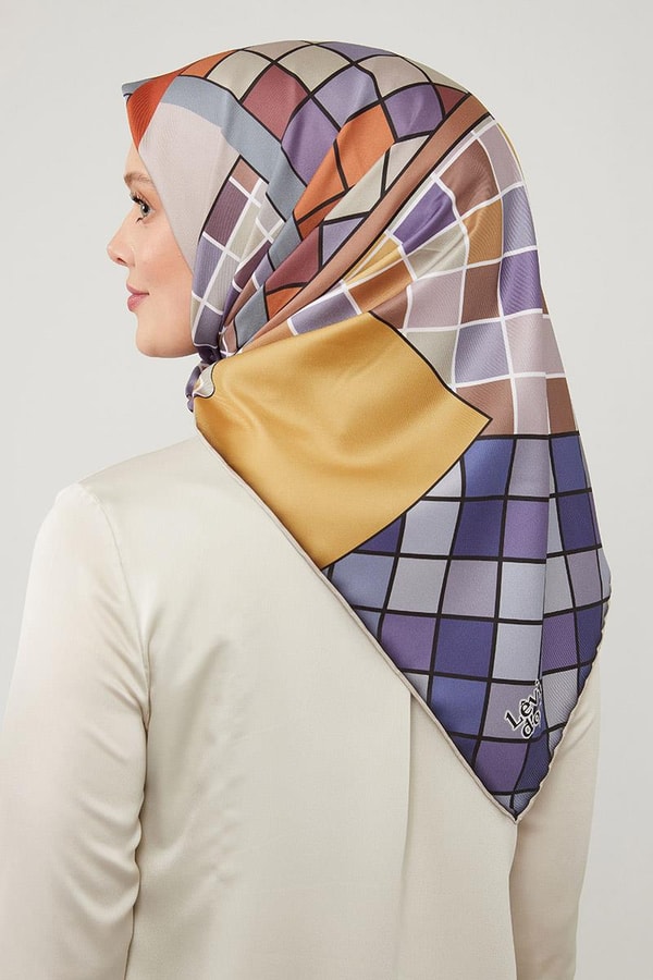 LevidorLevidor Hardal Dama Desenlli Trend Twill Eşarp