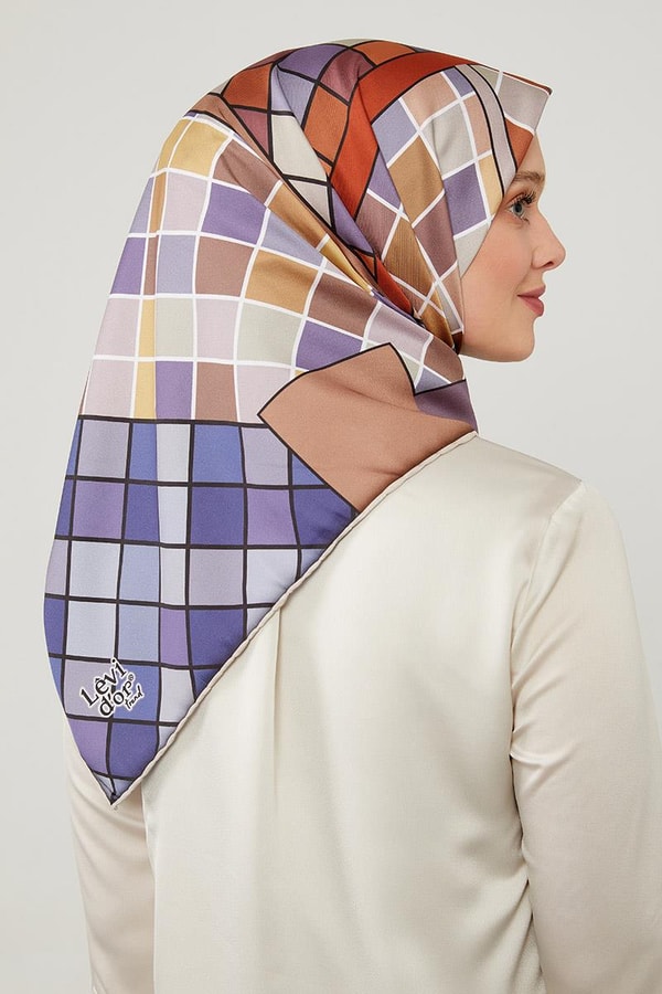 LevidorLevidor Hardal Dama Desenlli Trend Twill Eşarp