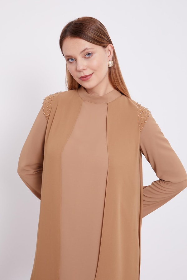 LevidorLevidor Hardal Şifon Omuzları İşlemeli İkili Takım