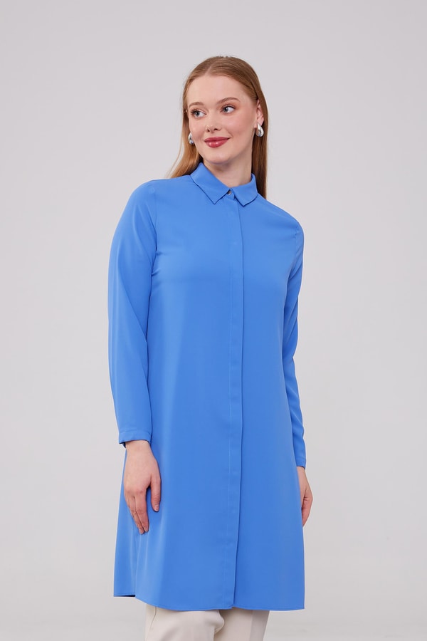 LevidorLevidor İndigo Şifon Tunik
