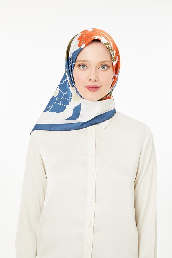 LevidorLevidor İndigo Trend Twill Eşarp