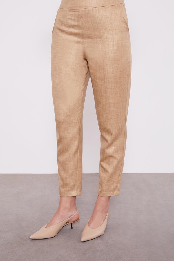 LevidorLevidor K.Bej İşlemeli  Melanj Kimono Üçlü Takım