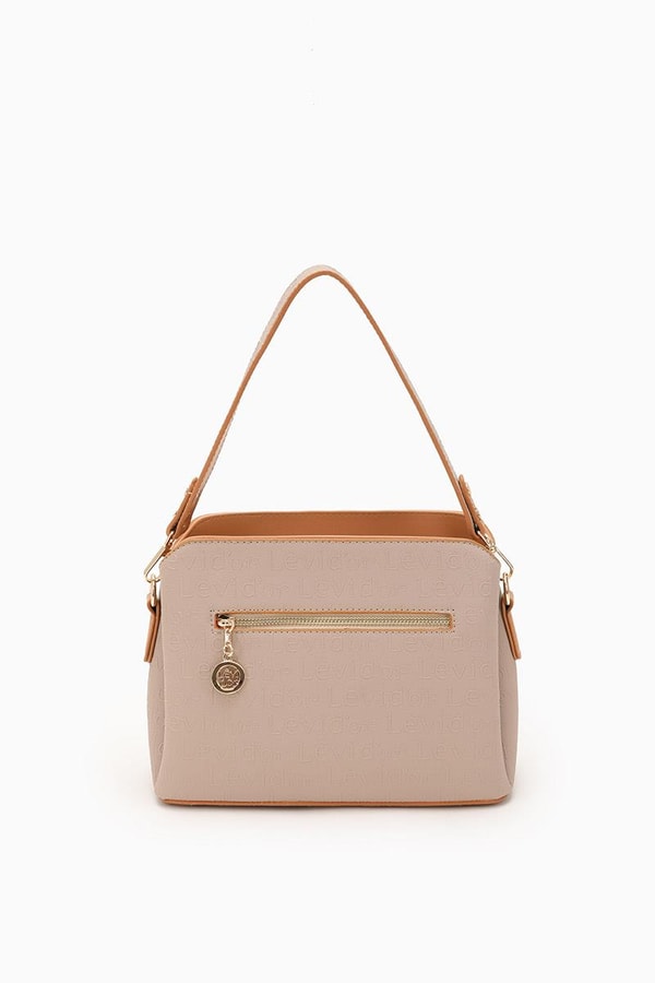 LevidorLevidor K.Bej Basıkılı El Çantası