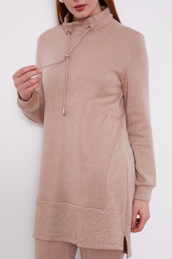 LevidorLevidor K.Bej Simli Kaşmiş Kumaş İkili Takım