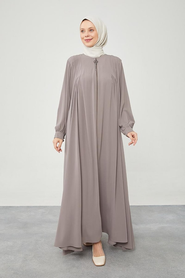 LevidorLevidor K.Vizon Yakası Düğme Detaylı Ferace