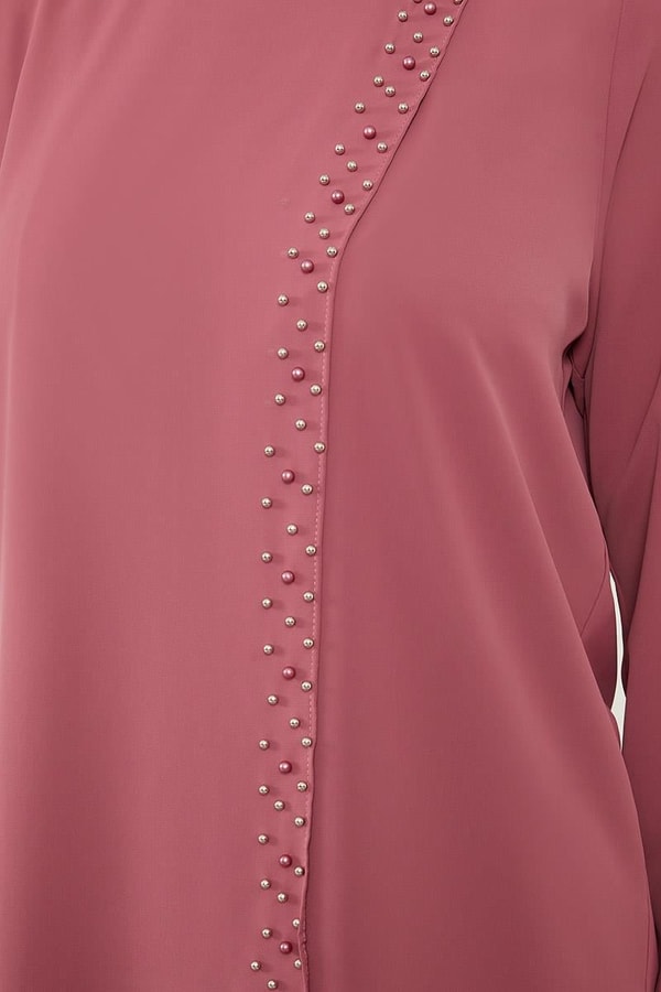 LevidorLevidor K.Pembe İnci İşlemeli Şifon İkili Takım