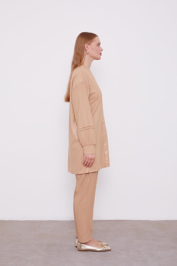 LevidorLevidor K.Bej Cep Detaylı Aerobin İkili Takım