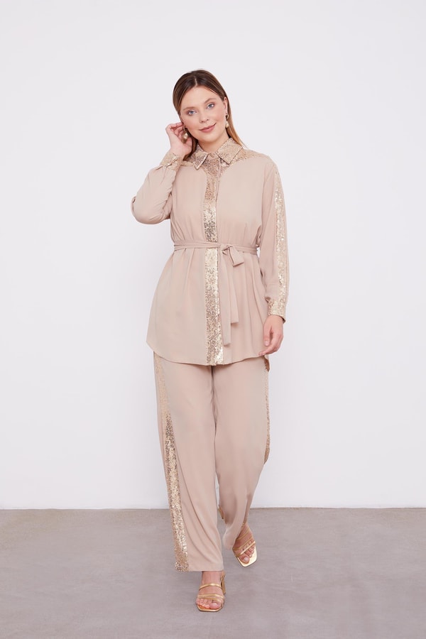 LevidorLevidor K.Bej Payet Detaylı İkili Takım