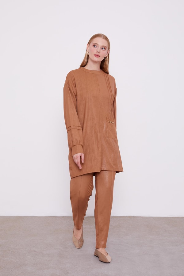 LevidorLevidor Kahve Cep Detaylı Aerobin İkili Takım