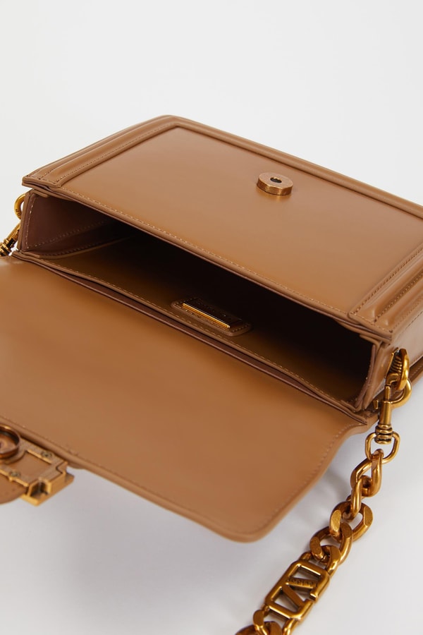 LevidorLevidor Kahve Deri Zincir Askılı Omuz Çantası