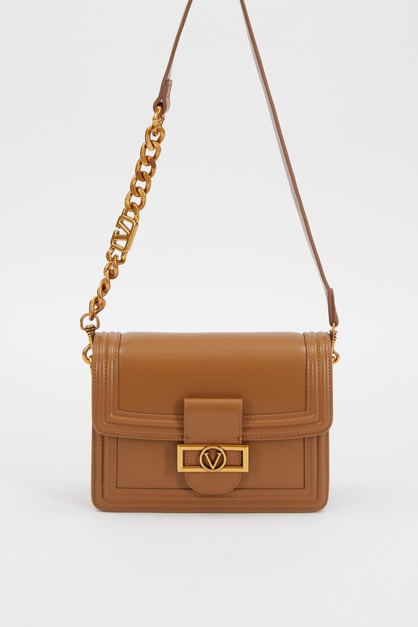 LevidorLevidor Kahve Deri Zincir Askılı Omuz Çantası