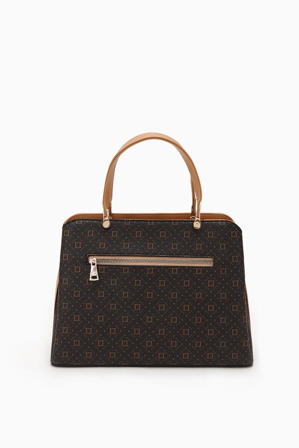 LevidorLevidor Kahve Empirme Çıkarılabilir Askılı El Çantası